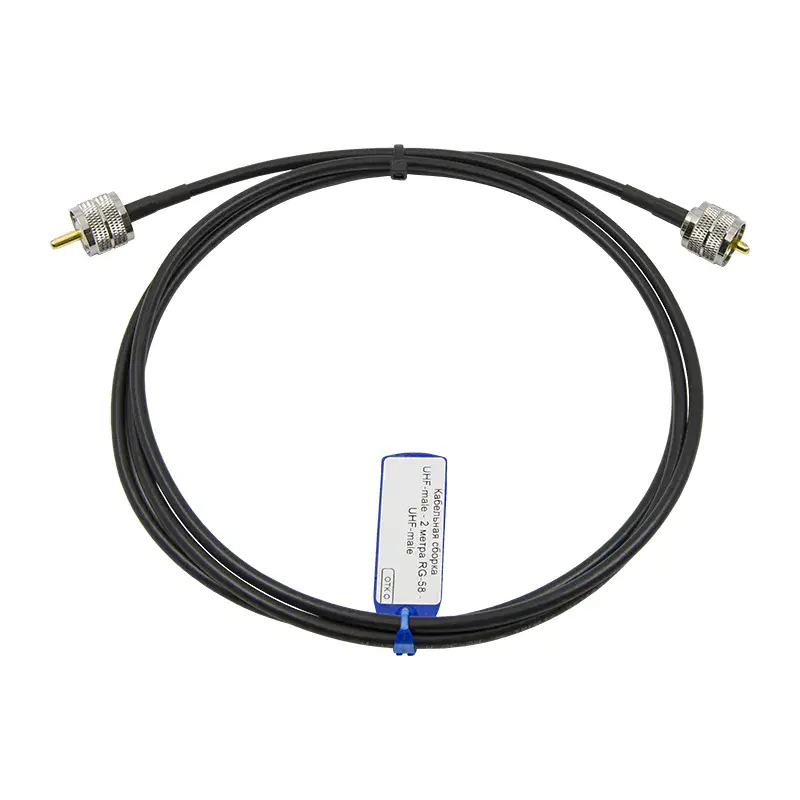 Кабельная сборка UHF-male - 2 метра RG-58 - UHF-male