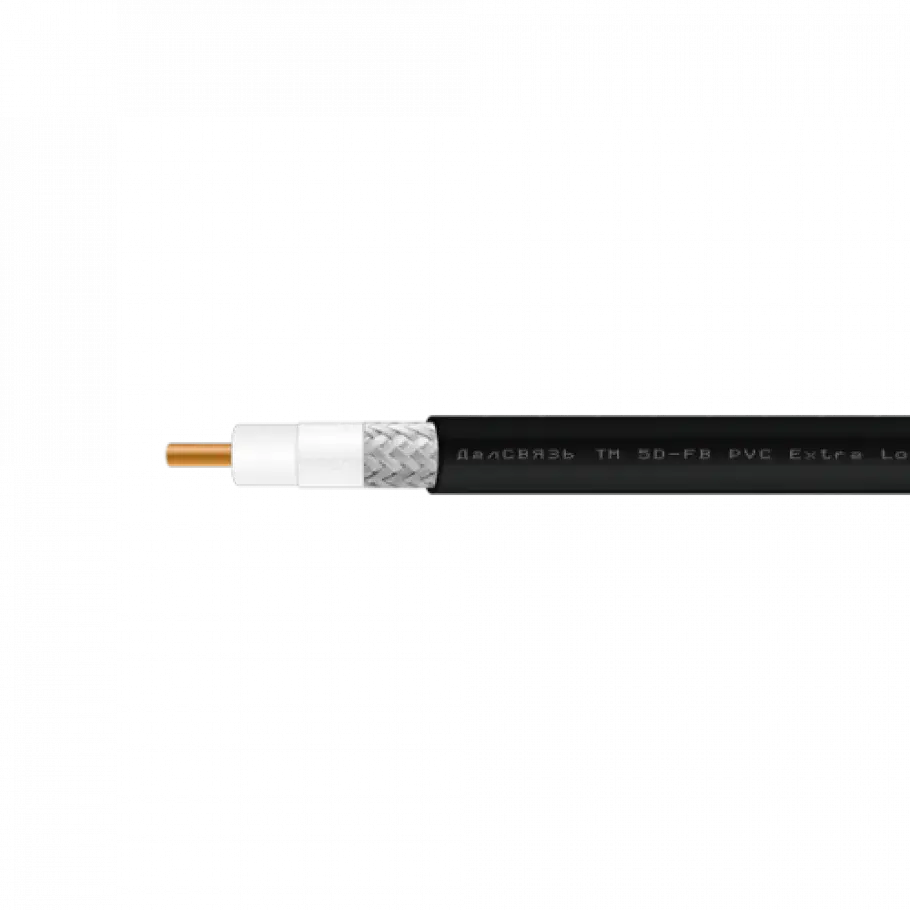 Кабель коаксиальный 5D-FB CU PVC (черный)