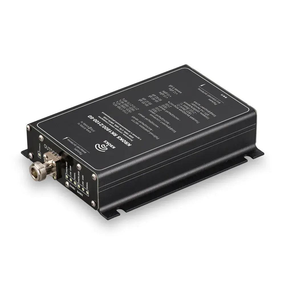 Двухдиапазонный репитер GSM/LTE1800 и 3G сигнала 60 дБ KROKS RK1800/2100-60 — фото 4