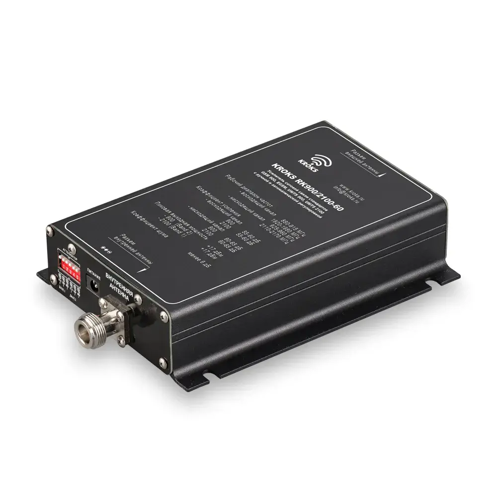 Двухдиапазонный репитер GSM900 и 3G сигнала 60дБ KROKS RK900/2100-60 — фото 2