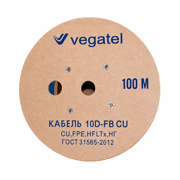 Кабель коаксиальный VEGATEL 10D-FB Cu (ГОСТ, синий) — фото 3