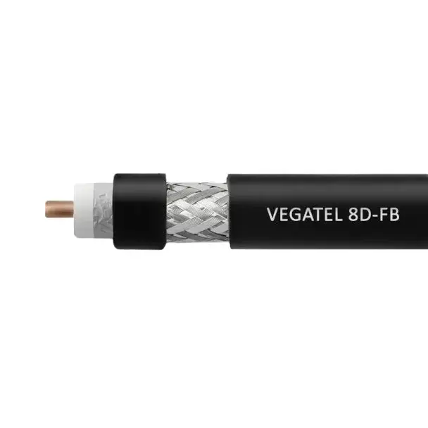 Кабель коаксиальный VEGATEL 8D-FB (ГОСТ, черный) бухта 100м