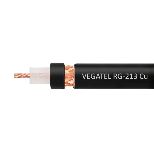 Кабель VEGATEL RG-213 Cu (ГОСТ, PVC, черный)