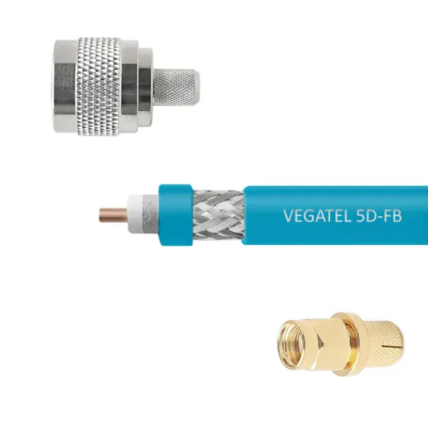 Кабельная сборка VEGATEL 5D-FB Cu (ГОСТ, синий) (SMA-male - N-111)