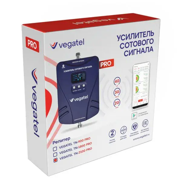 Репитер VEGATEL TN-2100 PRO — фото 5